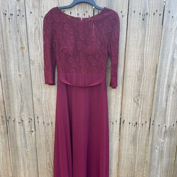 Modest Maxi Burgundy Dress | Color: Pink/Red | Size: S | Pm-42894769's Closet